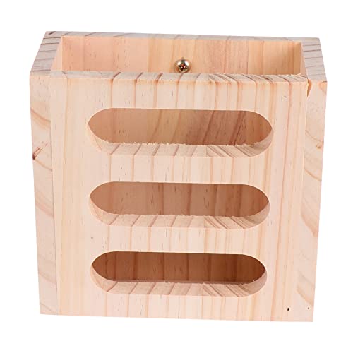 CIYODO Futterspender Aus Holz Quadratisch Stehend Heu-futterspender Netz Futterspielzeug Für Haustiere CIYODO Futterspender Aus Holz Quadratisch Stehend Heu-futterspender Netz Futterspielzeug Für Haustiere von CIYODO