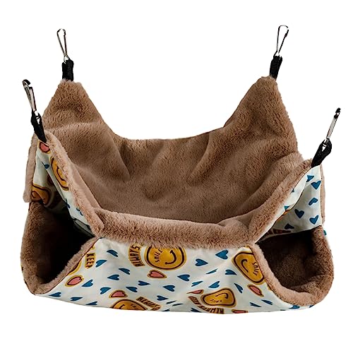 CIYODO Hängematte Für Kleine Tiere Rattenhängematte Für Käfig Haustierkäfig -hängematte Hamster Höhlenbett Kleines Tierbett Kleines Hamsterbett Hamster Hängebett Käfig Hängematte Stoff von CIYODO