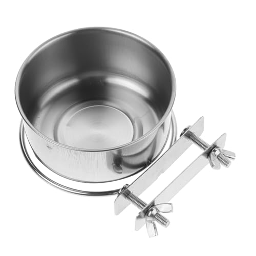 CIYODO Hängende Edelstahl-tiernäpfe Futter Und Wassernapf Für Hundekäfige Und Zwingernäpfe Mit Klemme Für Katzen Vögel Kleintiere von CIYODO