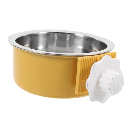 CIYODO Hängender Hundenapf für Käfige Abnehmbarer Futternapf mit Antikippfunktion für Kleine Hunde Katzen Kaninchen und Vögel Stilvolles Gelbes Design Installieren Optimal für Futter und CIYODO Hängender Hundenapf für Käfige Abnehmbarer Futternapf mit Antikippfunktion für Kleine Hunde Katzen Kaninchen und Vögel Stilvolles Gelbes Design Installieren Optimal für Futter und von CIYODO
