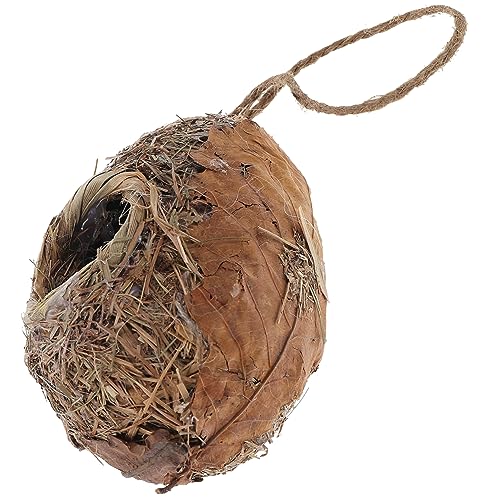 CIYODO Hängendes Vogelnest Für Draußen Garten Vogelhaus Rustikalen Stil Vogel Nistkasten Aufhängbar Natürliche Dekoration von CIYODO