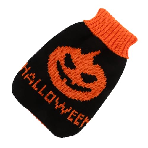 CIYODO Halloween-Hundepullover winterwarme hundekleidung Kürbis Katzenkostüm Weihnachtspullover Kleiner Hundepullover dekorative Hundebekleidung entzückendes Hundekleid warm halten Mantel von CIYODO