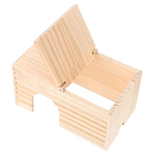 CIYODO Holzhaus Für Kleintiere Natürliche Materialien Bequemer Schlafplatz Für Hamster Haltbares Haustier-Nest Sicher Zum Entspannen Und Fressen CIYODO Holzhaus Für Kleintiere Natürliche Materialien Bequemer Schlafplatz Für Hamster Haltbares Haustier-Nest Sicher Zum Entspannen Und Fressen von CIYODO