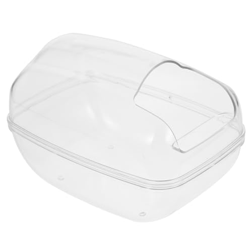 CIYODO Hamster-Badebecken Hamsterstaub Badehaus groß Hamsterbadewanne Hamster Badehaus waschen Hamster sandbad Hamster klo kleines Haustier-Badebecken Sandbad für Hamster Plastik Blue von CIYODO
