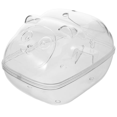 CIYODO Hamster Badewanne Hamster Badezimmer Kleine Tier Lebensraum Sandbad Behälter Transparent Betten Hamster Bett Badewanne Käfigzubehör CIYODO Hamster Badewanne Hamster Badezimmer Kleine Tier Lebensraum Sandbad Behälter Transparent Betten Hamster Bett Badewanne Käfigzubehör von CIYODO