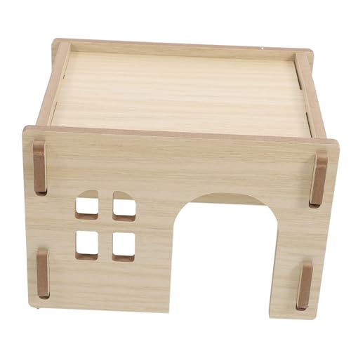 CIYODO Hamster Holzhaus für Kleintiere Gemütliches Versteck für Ratten Mäuse und Rennmäuse Sicheres und Stilvolles zu Reinigen Montieren für Hasenkäfige CIYODO Hamster Holzhaus für Kleintiere Gemütliches Versteck für Ratten Mäuse und Rennmäuse Sicheres und Stilvolles zu Reinigen Montieren für Hasenkäfige von CIYODO