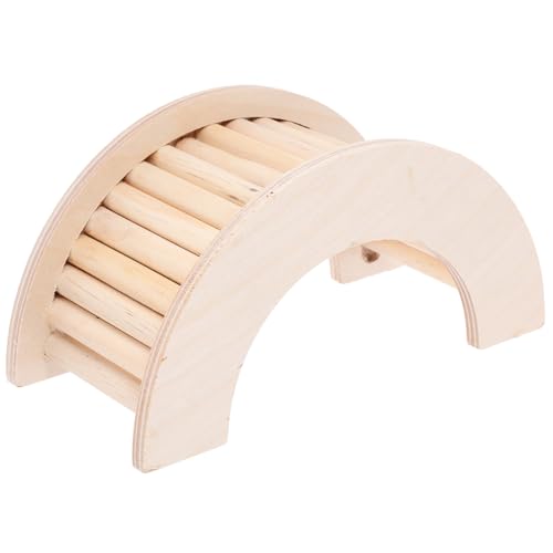 CIYODO Hamster Holzleiter für Kleintiere Multifunktionale Kletterleiter aus Naturholz und Sicher für Hamster Meerschweinchen und Andere Nager Fördert von CIYODO