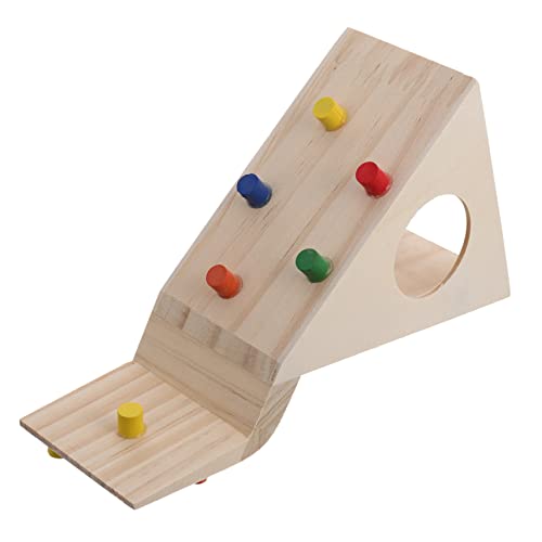 CIYODO Hamster Kletter Versteck Spielhaus Aufstieg Leiter Übung hamsterkäfig zubehör Hamster zubehör für den käfig Hamster Present Hamster cage Hamsterhütte Hamsterhaus Holz Beige von CIYODO