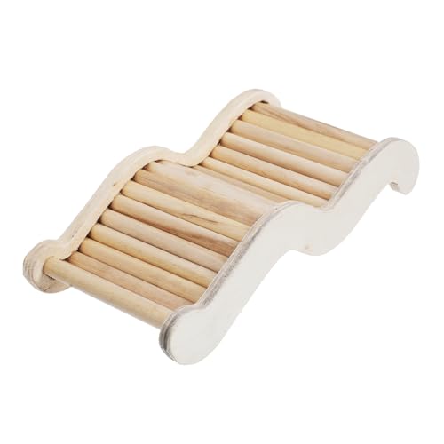 CIYODO Hamster-Kletterleiter Hamster hamsterspielzeug Nagetier Kletterleiter Hamster Klettern Hamster kletterleiter klein Hamsterkäfigleiter Chinchilla-Erziehungsleiter hölzern von CIYODO