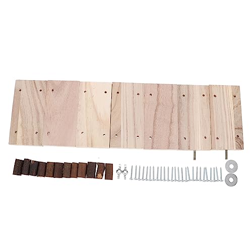 CIYODO Hamster Kletterleiter aus Holz Treppe für Hamster Chinchillas und Kleine Haustiere Langlebig Fördert Bewegung und Koordination für Kleintiere Stufige Konstruktion von CIYODO