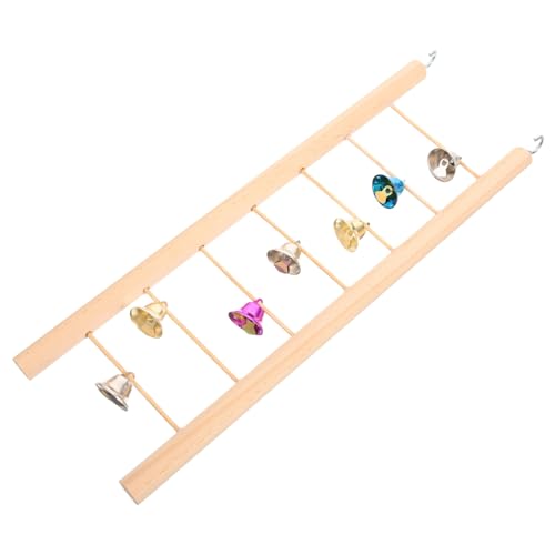 CIYODO Hängeleiter Aus Holz Für Vögel Und Hamster Vogelkletterleiter Hamsterleiter Zum Klettern Und Spielen Geeignet Für Sittiche Papageien Und Kleine Haustiere von CIYODO