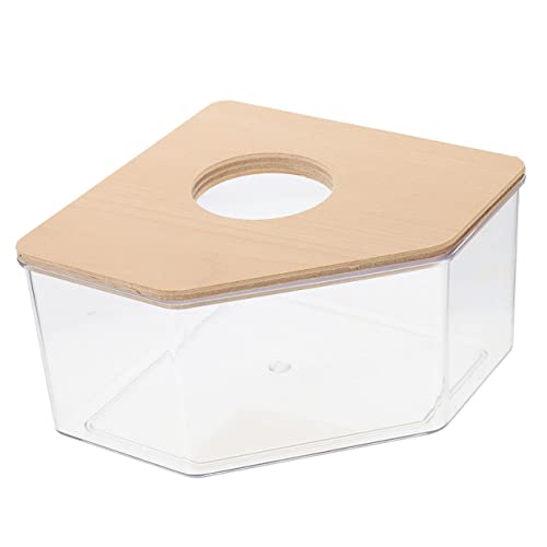 CIYODO Hamster Sandbadbox für Kleintiere Transparente Badewanne für Zwerghamster Meerschweinchen Rennmäuse Einfach zu Reinigen Mit Sichtfenster für Sandbäder und Entspannung von CIYODO