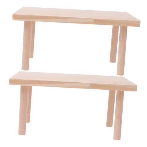 CIYODO 2 Stücke Holz Hamster Plattformen Spielzeug Für Kleintiere Kletterplattform Käfig Landschaft Bissfest von CIYODO