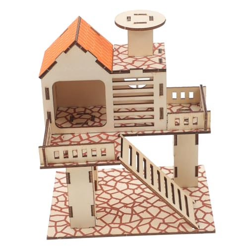 CIYODO Hamster-Tunnel-Spielzeug Meerschweinchenhaus Hasenburg Hamster häuschen Hamster Spielzeug Hamsterhaus für den Haushalt Hamsterkäfig Protokoll Leiter Sprungbrett Eichhörnchen von CIYODO