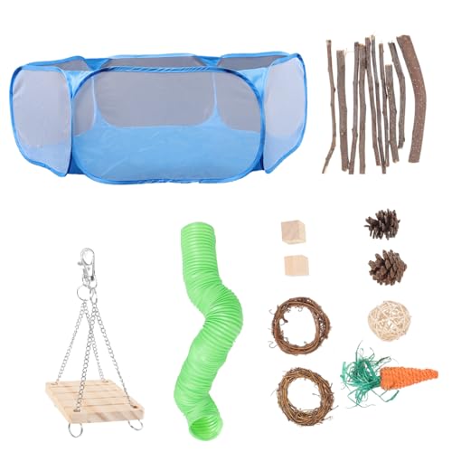 CIYODO Hamster aus Natürlichem Holz Teiliges Meerschweinchen und Kaninchen Spielgehege mit Kauspielzeug Interaktives Kleintier Tunnelspielzeug für Hamster und Nager CIYODO Hamster aus Natürlichem Holz Teiliges Meerschweinchen und Kaninchen Spielgehege mit Kauspielzeug Interaktives Kleintier Tunnelspielzeug für Hamster und Nager von CIYODO