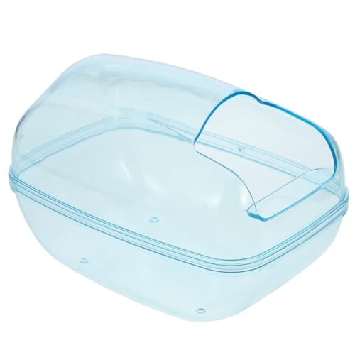 CIYODO Hamster duschbecken Hamster klo Hamster sandbad Hamster Waschbecken Hamstersauna Hamsterbadewanne Hamster Badesand transparentes Hamsterbecken Sandbad für Hamster Plastik von CIYODO
