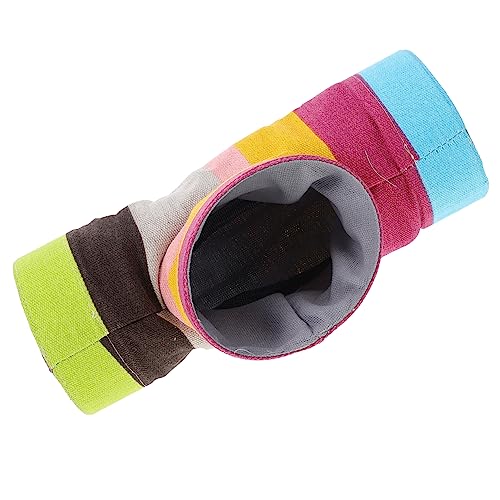 CIYODO Hamster-tunnelnest Tunnelerkundungsspielzeug Für Haustiere Käfige Für Meerschweinchen Tunnelbett Für Hamster Klein Hamsterkäfig Hamsterversteck Tunnel Verstecke Segeltuch Colorful von CIYODO