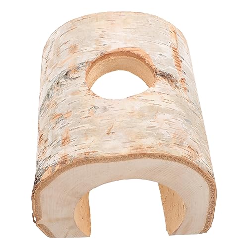 CIYODO Hamsterbaumlochspielzeug Röhren Hamsterspielzeug Klein Tunnel Meerschweinchenhautröhre Hamsterversteck Hamsterrohr Aus Holz Hamster -versteck Meerschweinchen Versteck Hölzern von CIYODO