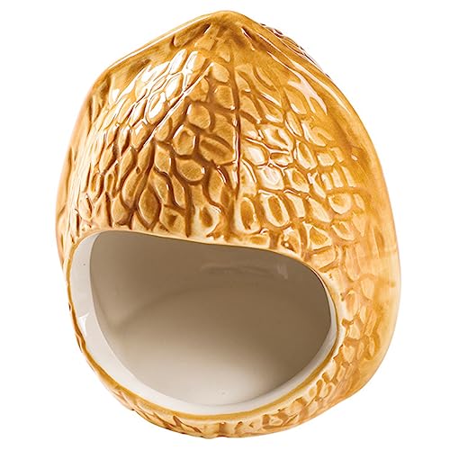 CIYODO Keramikversteck Für Hamster Chinchillahaus Haustier-Nest Aus Keramik Praktisches Und Langlebiges Design Perfekter Schlafplatz Für Kleine Tiere von CIYODO