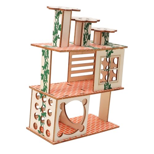 CIYODO Hamsterhaus aus Holz mit Rampe Robustes Kleintierversteck Artgerechtes Hamsterversteck für Meerschweinchen und Zwerghamster Mehrstöckiges Nagerhaus Gemütliches Haustierversteck CIYODO Hamsterhaus aus Holz mit Rampe Robustes Kleintierversteck Artgerechtes Hamsterversteck für Meerschweinchen und Zwerghamster Mehrstöckiges Nagerhaus Gemütliches Haustierversteck von CIYODO