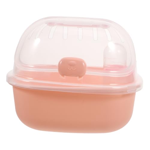 CIYODO Hamsterkäfig Mäusekäfig Hamster Tragekäfig Hamster Reisekäfig Kleintier Außenträgerkäfige Rattenträger Hamster Reise Träger Tragbarer Träger Meerschweinchenträger Rosa Pp von CIYODO