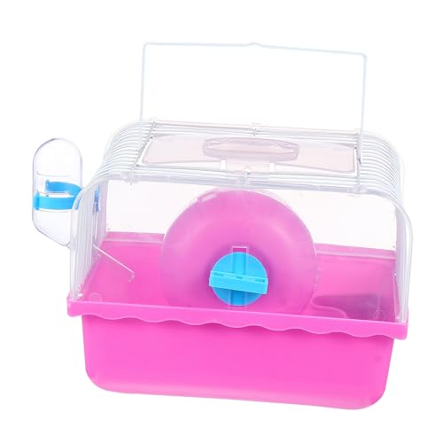 CIYODO Kleiner Hamsterkäfig aus robustem Material tragbarer Haustiernest Futternapf rot für Hamster Chinchillas Igel CIYODO Kleiner Hamsterkäfig aus robustem Material tragbarer Haustiernest Futternapf rot für Hamster Chinchillas Igel von CIYODO