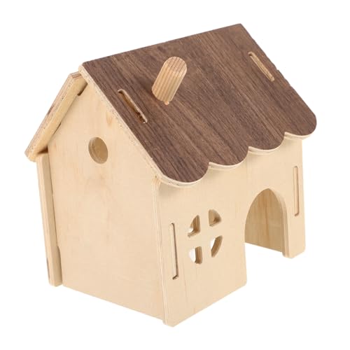 CIYODO Holz Hamsterhaus Mit Spielbereich Zusammengebautes Versteck Für Kleine Tiere Für Hamster Meerschweinchen Und Mehr Bietet Sicheren Schlaf Und Spielplatz CIYODO Holz Hamsterhaus Mit Spielbereich Zusammengebautes Versteck Für Kleine Tiere Für Hamster Meerschweinchen Und Mehr Bietet Sicheren Schlaf Und Spielplatz von CIYODO