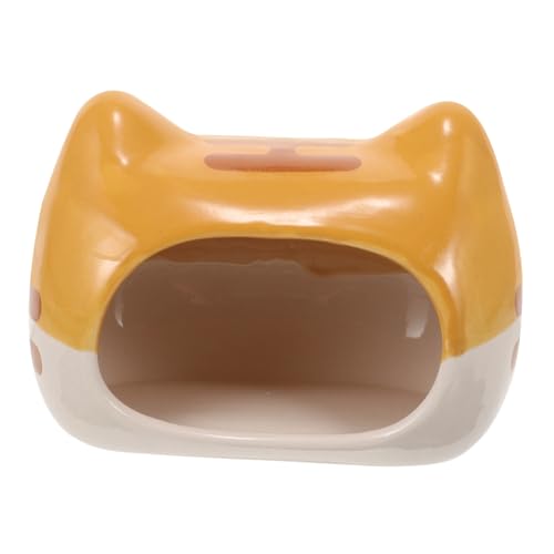 CIYODO Hamsternest Für Kühlung Haustier Versteck Igel-Hamster-Nest Kühlende Hamsterhütte Hamster-sommerschlafhaus Hamsterhaus Hamsterkäfige Hamsterspielplatz Keramik von CIYODO