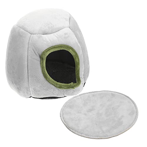 CIYODO Hamsternest Hamsterkäfig Welpenbett Kaninchen Hasen Tiere Katzenversteck Waschbare Haustierbettwäsche Rattan Hunde Meerschweinchenhaus Frettchen Hängematte Nagetier von CIYODO