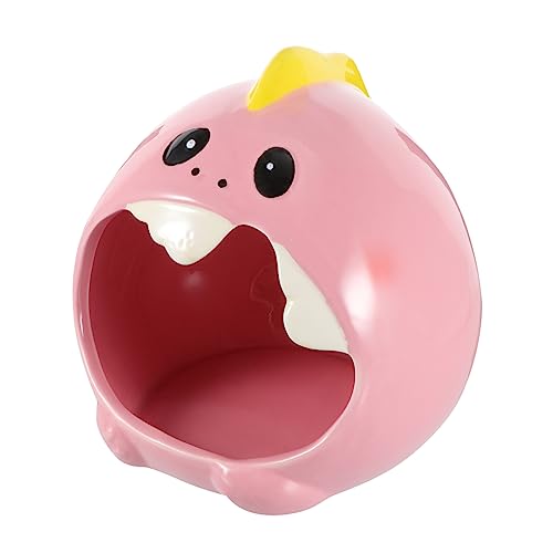 CIYODO Sommer Keramik Hamster Nest Niedliches Tragbares Schlafbett Für Kleintiere Für Chinchillas Und Hamster Leicht Zu Reinigen Einzigartiges Design Mittlere Rosa von CIYODO