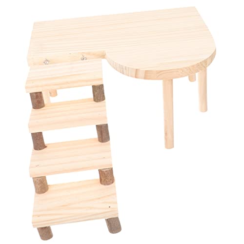 CIYODO Hamsterspielzeug für den Haushalt für Haustiere Ratte Meerschweinchen Hamster treppe Hamster Chinchilla- aus Holz Verschleißplattform von CIYODO