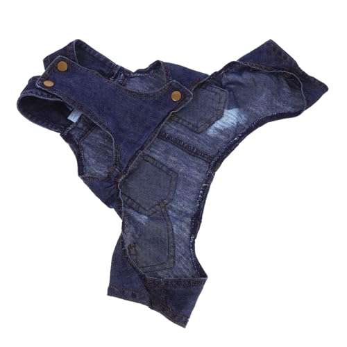 CIYODO Hundeweste Aus Jeansmaterial Haustierkleidung Für Kleine Hunde Sicheres Und Bequemes Tragen Outdoor-aktivitäten von CIYODO