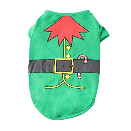 CIYODO Hundekleidung Weihnachtsoutfit Mit Bezauberndem Muster Haustierbedarf Für Kleine Hunde Partykostüm Für Welpen Größe Xs CIYODO Hundekleidung Weihnachtsoutfit Mit Bezauberndem Muster Haustierbedarf Für Kleine Hunde Partykostüm Für Welpen Größe Xs von CIYODO