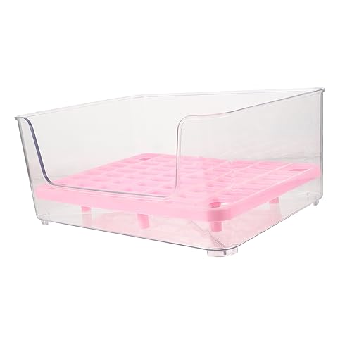 CIYODO Haustier Töpfchen Katzentoilette Erzogen Wurf Leicht Haustieren Töpfchentrainer Drinnen Katzenstreuboxen Verklumpung Der Streu Mülleimer Tablett Katzen-Urinal Katzenklo Rosa Acryl CIYODO Haustier Töpfchen Katzentoilette Erzogen Wurf Leicht Haustieren Töpfchentrainer Drinnen Katzenstreuboxen Verklumpung Der Streu Mülleimer Tablett Katzen-Urinal Katzenklo Rosa Acryl von CIYODO