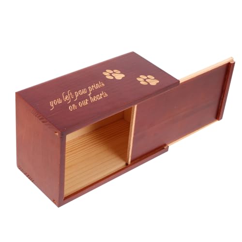 CIYODO Haustierurne Aus Holz Gedenkurne Für Haustierasche Holzurne Als Andenkenbox Elegante Bestattungsbox Für Katzenasche von CIYODO