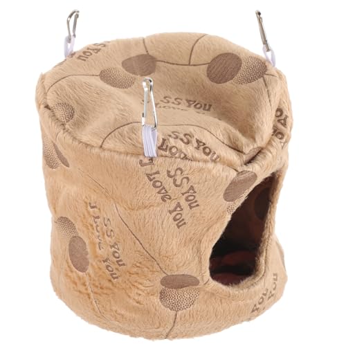 CIYODO Hamster Hängematte Eichhörnchenhängematte Haustierkäfighängematte Bequemes Hamsterbett Hängendes Hamsterbett Chinchillabett Winter Hamsternest Haustierhängebett von CIYODO