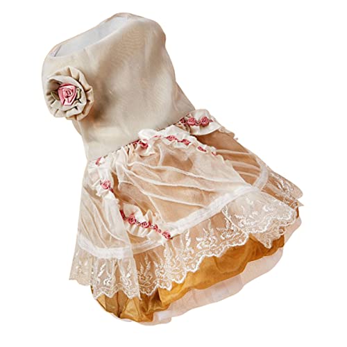 CIYODO Rosen-hunderock Aus Material Bequeme Hundekleidung Formeller Haustierrock Zauberhaftes Outfit Für Hunde CIYODO Rosen-hunderock Aus Material Bequeme Hundekleidung Formeller Haustierrock Zauberhaftes Outfit Für Hunde von CIYODO