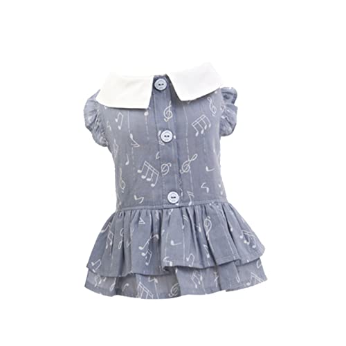 CIYODO Frühlings-hundekleid Kurzärmelig Rock Musik Atmungsaktiv Haustierkleidung Dunkelgrau Xs Heimtierbedarf CIYODO Frühlings-hundekleid Kurzärmelig Rock Musik Atmungsaktiv Haustierkleidung Dunkelgrau Xs Heimtierbedarf von CIYODO