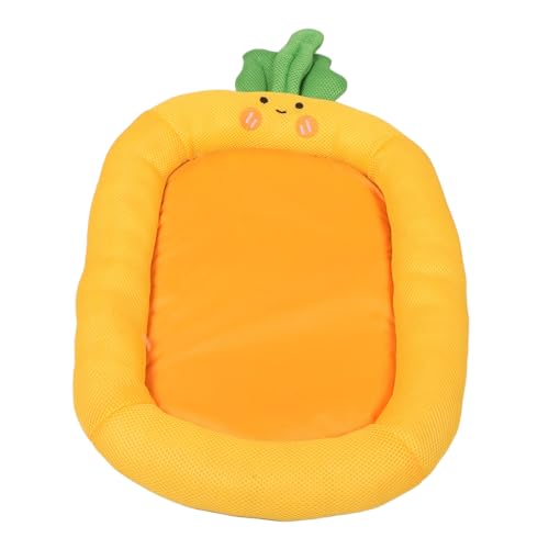 CIYODO Haustiermatte Katzenbett Bettmatte Für Haustiere Beruhigendes Hundebett Reisebett Für Hunde Hundehaus Bett Katzenschlafkissen Haustierbetten Weiches Plüsch-hundebett Stoff Orange von CIYODO
