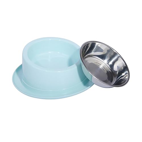 CIYODO Haustiernapf pet Supplies tiernahrung Haustierfutterbehälter pet Food Container Fütterung Schüssel Hundenapf katzennäpfe Futterautomat für Haustiere Futternapf für Katzen Blue von CIYODO