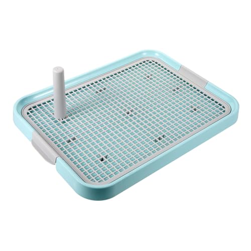 CIYODO Haustiertoilette rutschfeste Hundetoilette Trainingstablett Für Welpen Welpentrainingstoilette Hundepipi-Zug-Toilette Hundetopf Tablett Welpen Innentoilette Sky-Blue Plastik CIYODO Haustiertoilette rutschfeste Hundetoilette Trainingstablett Für Welpen Welpentrainingstoilette Hundepipi-Zug-Toilette Hundetopf Tablett Welpen Innentoilette Sky-Blue Plastik von CIYODO