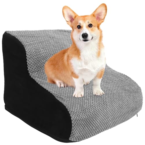 CIYODO Hochdichte rutschfeste Haustiertreppe mit Extra Breiten für Kleine und Große Hunde Leichte Tragbare Hundetreppe für Sofa und Reisen Sichere Komfortable Hundetreppe mit Stabilem CIYODO Hochdichte rutschfeste Haustiertreppe mit Extra Breiten für Kleine und Große Hunde Leichte Tragbare Hundetreppe für Sofa und Reisen Sichere Komfortable Hundetreppe mit Stabilem von CIYODO