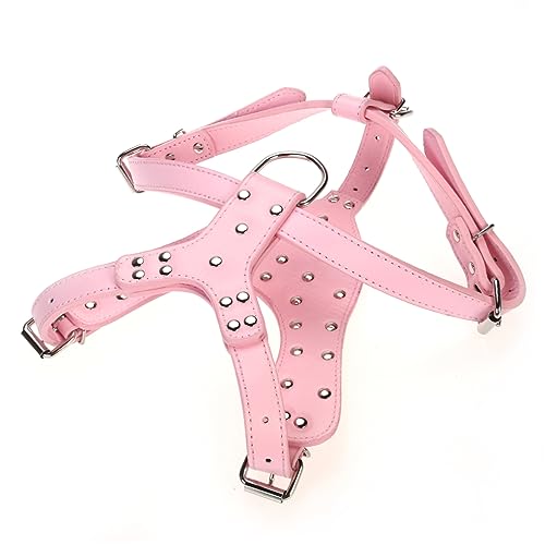 CIYODO Elegantes Hundehalsband Aus Pu für Die Größe Brustumfang 65–85 cm Halsumfang 42–65 cm Leicht Zu Tragen Edelstahl von CIYODO