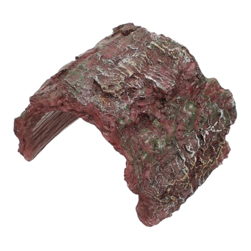 CIYODO Höhle ausweichen Schildkröten-Aquarium Reptilienversteckhöhle Terrarium Reptilienschutz Schildkrötenhaut Aquariumdekorationen schildkröte zubehör kreative Reptilienrampe Harz von CIYODO