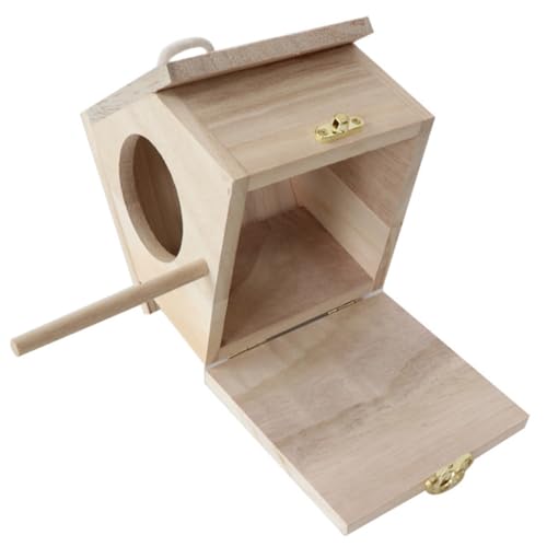 CIYODO Hölzernes Vogelnest Mit Futterspender Praktische Und Wetterfeste Nistbox Für Und Vögel Für Garten Balkon Und Draußen Einfach Zu Reinigen Verwenden von CIYODO
