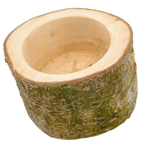CIYODO Holz Hamsterfutter Schüssel Dekorative Hasenschale aus Naturholz Multifunktions Feeder für Kleintiere Hygienisch und Langlebig für Hamster und Chinchillas Sicher von CIYODO