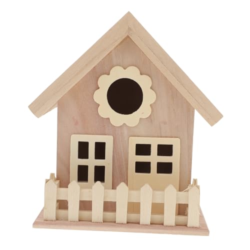 CIYODO Holz Vogelhaus mit Breitem Eingang DIY Bastelset für Unvollendetes Vogelzimmer für Kanarienvögel Papageien Co Kreative Dekoration für Garten CIYODO Holz Vogelhaus mit Breitem Eingang DIY Bastelset für Unvollendetes Vogelzimmer für Kanarienvögel Papageien Co Kreative Dekoration für Garten von CIYODO
