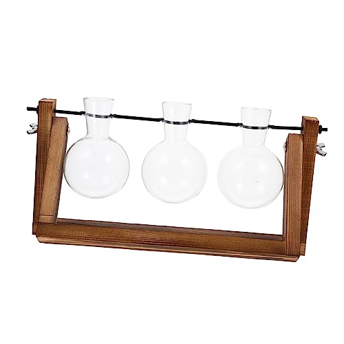 CIYODO Holzständer Für Pflanzenglas Tischdekoration Aus Und Glas Hydroponisches Blumenornament Für Desktop-dekor CIYODO Holzständer Für Pflanzenglas Tischdekoration Aus Und Glas Hydroponisches Blumenornament Für Desktop-dekor von CIYODO