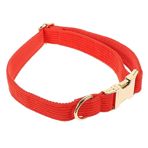 CIYODO Hundehalsband Haustierzubehör Welpenhalsband Weihnachtsdekoration Weihnachtskette Halsketten Haustier dekor Verstellbares Haustierhalsband Nacken Halskreis Seil schmücken Tuch rot von CIYODO