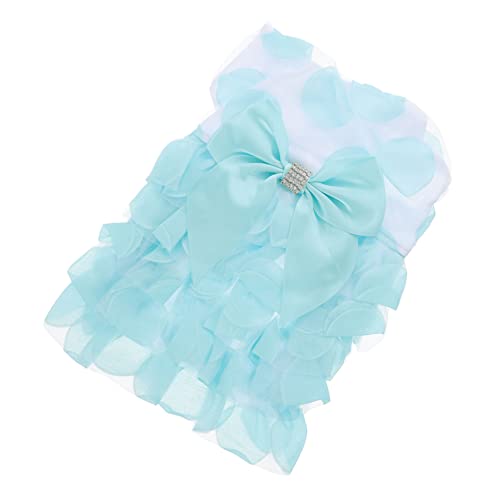 CIYODO Modisches Tutu-Kleid mit Schleife für Hunde Elegantes Kleid für Dackel Größe M von CIYODO